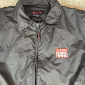 Vintage Oracle Alumni 2005 Branded Jacket Mens Black Size Medium